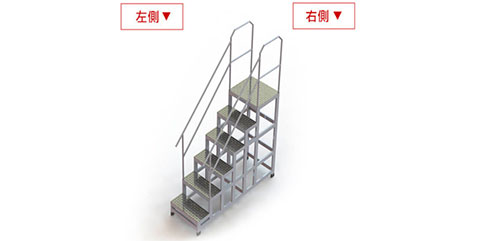 鋁梯示意圖